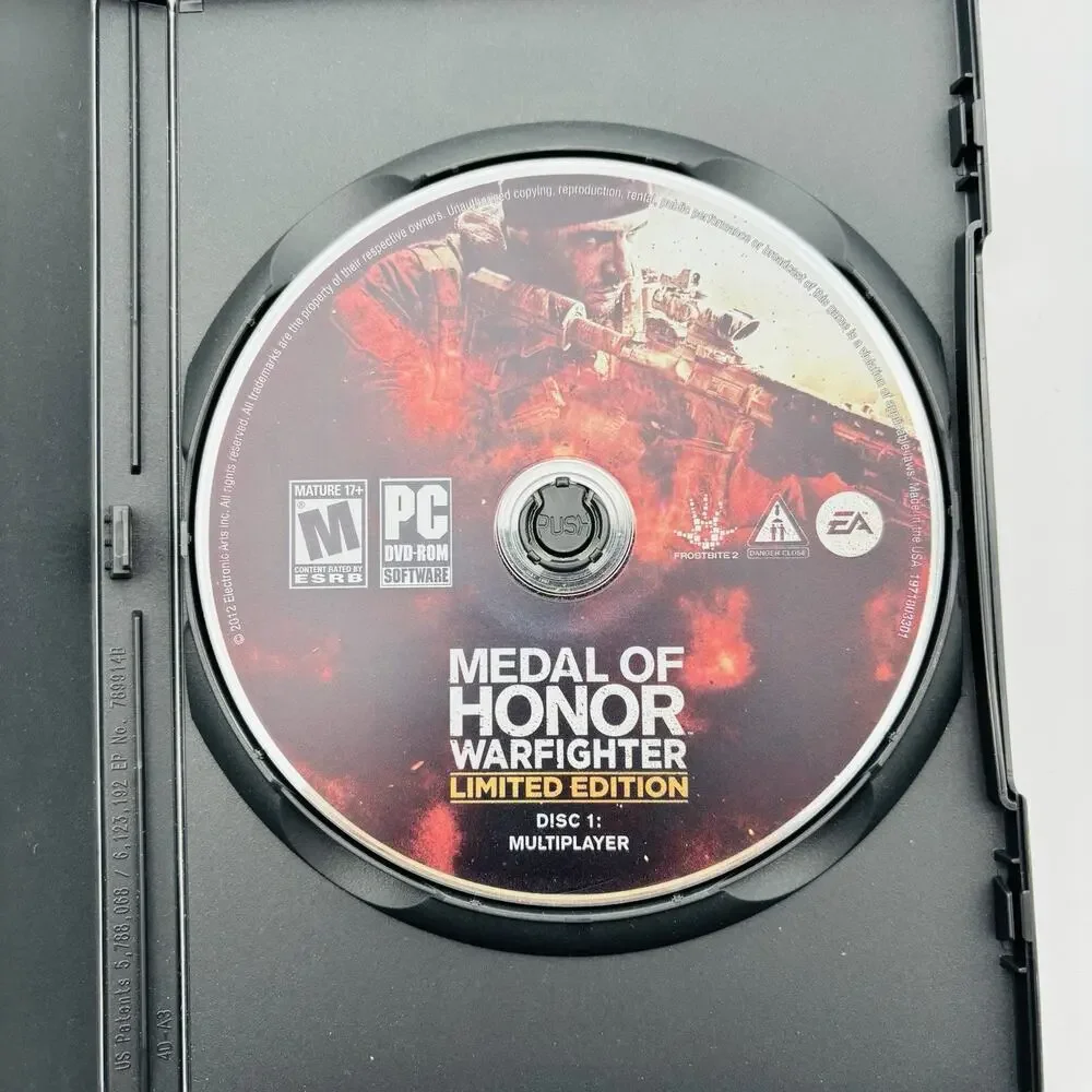 Medal Of Honor: Warfighter Limited Edition PC EA Games 2012 Very Good Condition
